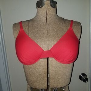 Swim systems collection bikini top red small  padded